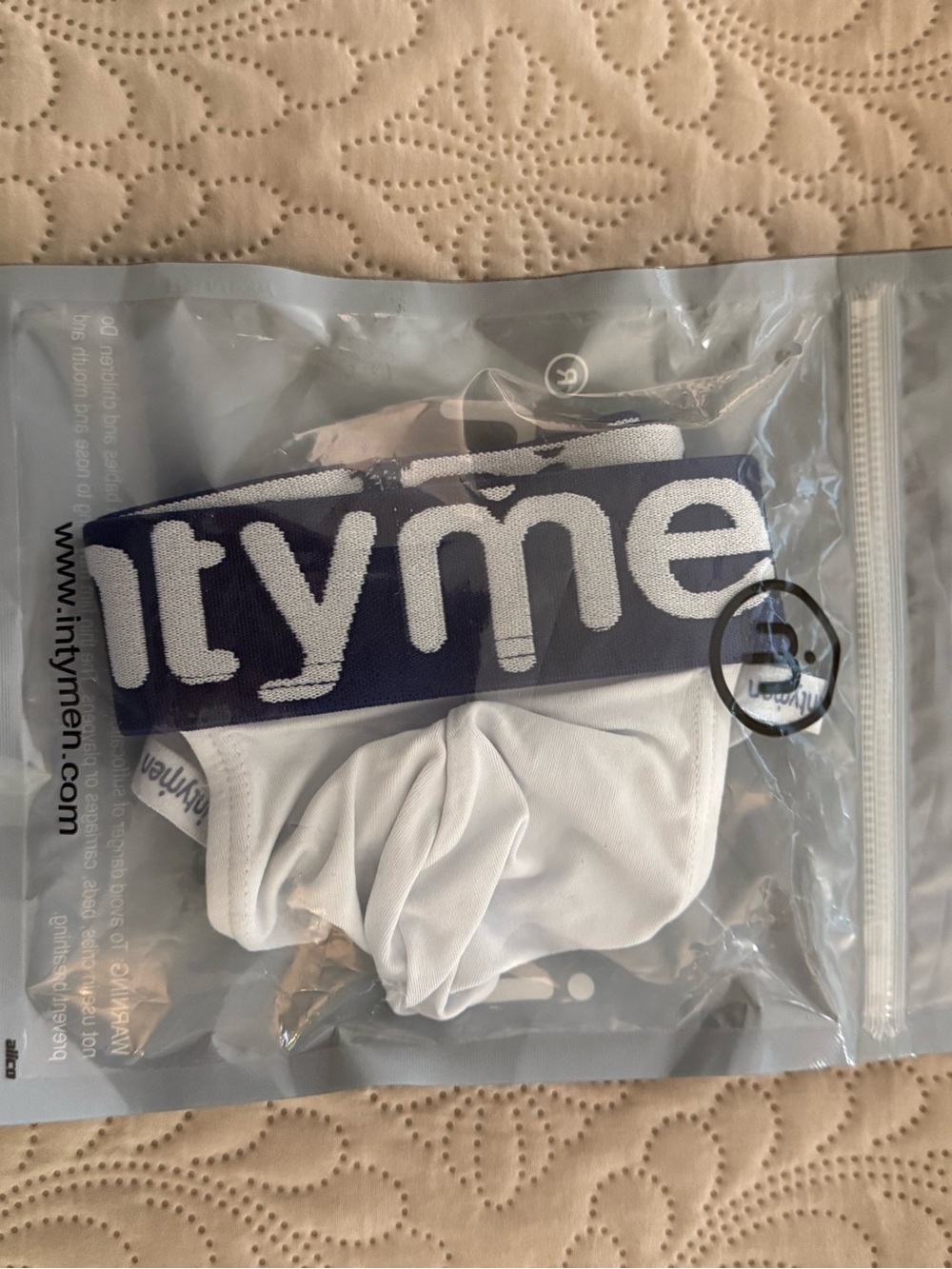 Intymen White Jockstrap with Branded Waistband and sport pouch - Picture 4 of 4